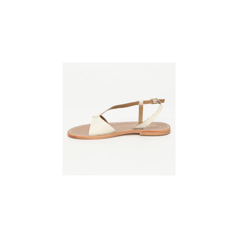 Calank - Flo Sandals - White Croco