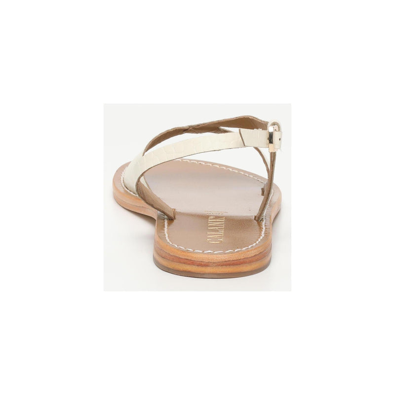 Calank - Flo Sandals - White Croco