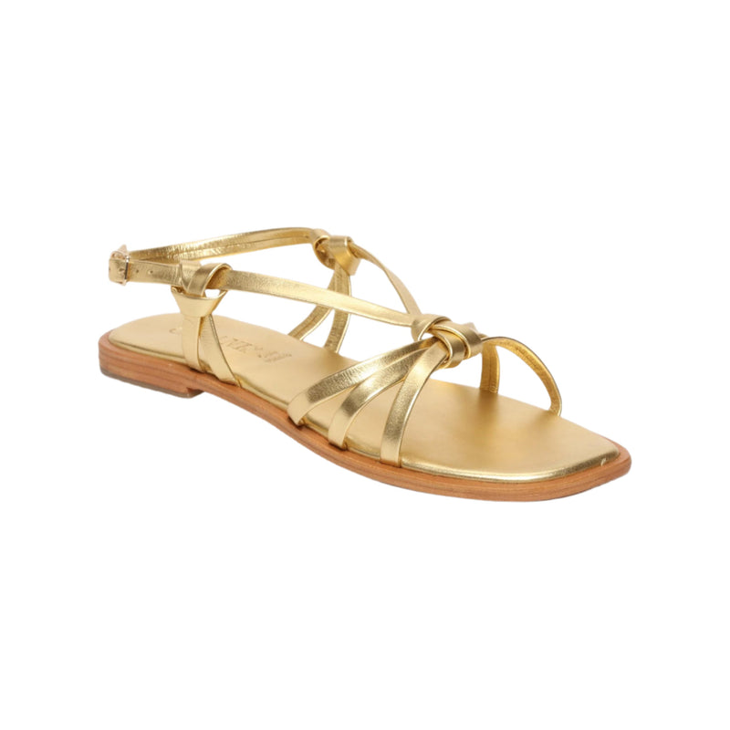 Golden Sun - Sandalias Almendra - Dorado