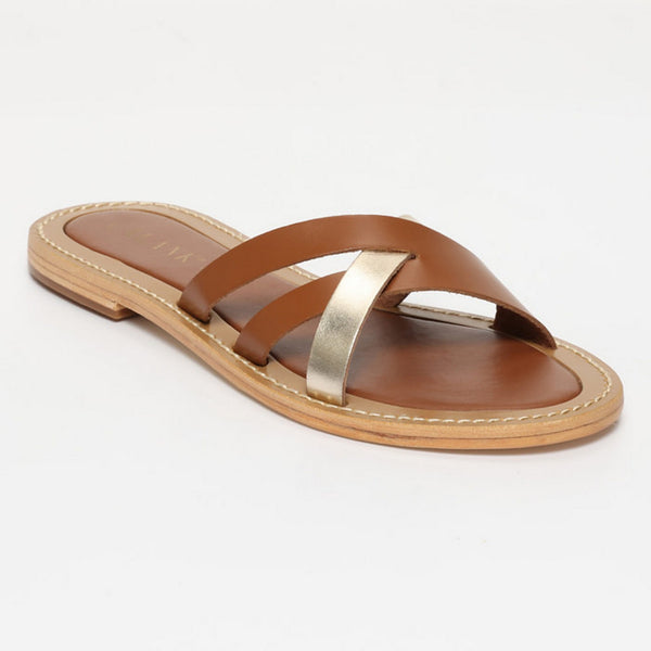 Sandalias Valeria - Dorado+Camel