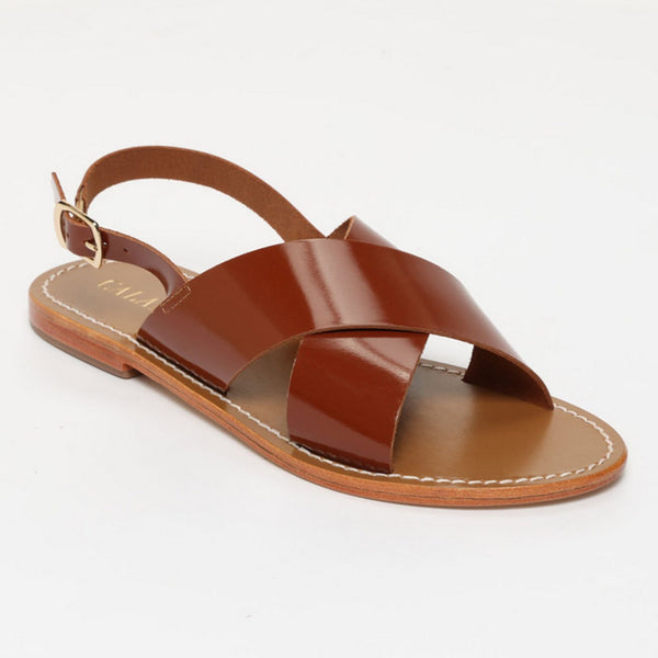 Sandalias Funes - Camel Barnizado