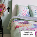 Paradiso - Parure Housse De Couette + Taie(s) D'Oreiller En Satin De Coton - Multi Vert Paradiso