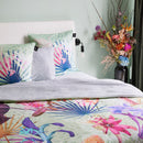 Paradiso - Parure Housse De Couette + Taie(s) D'Oreiller En Satin De Coton - Multi Vert Paradiso