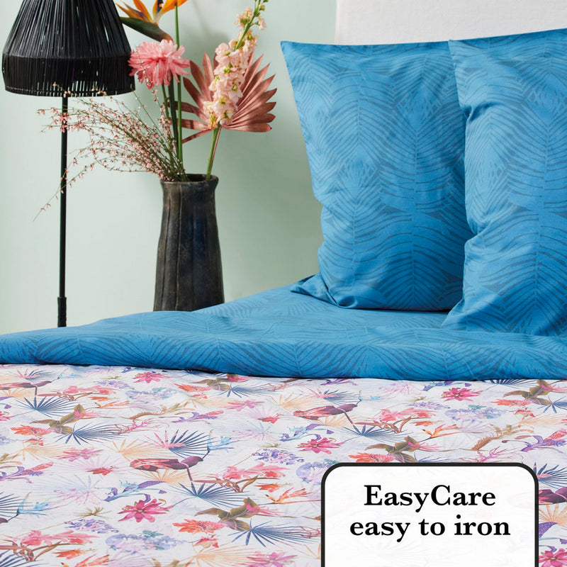 Paradiso - Parure Housse De Couette + Taie(s) D'Oreiller En Percale Coton - Multi Petrol Paradiso