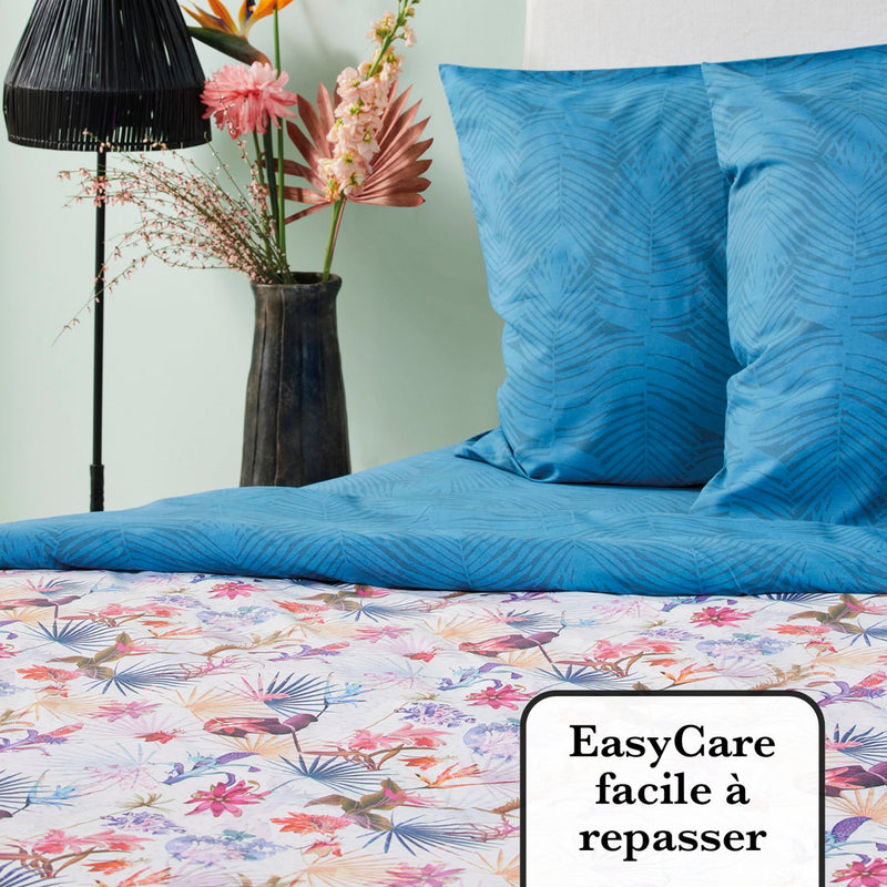Paradiso - Parure Housse De Couette + Taie(s) D'Oreiller En Percale Coton - Multi Petrol Paradiso