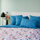 Paradiso - Parure Housse De Couette + Taie(s) D'Oreiller En Percale Coton - Multi Petrol Paradiso