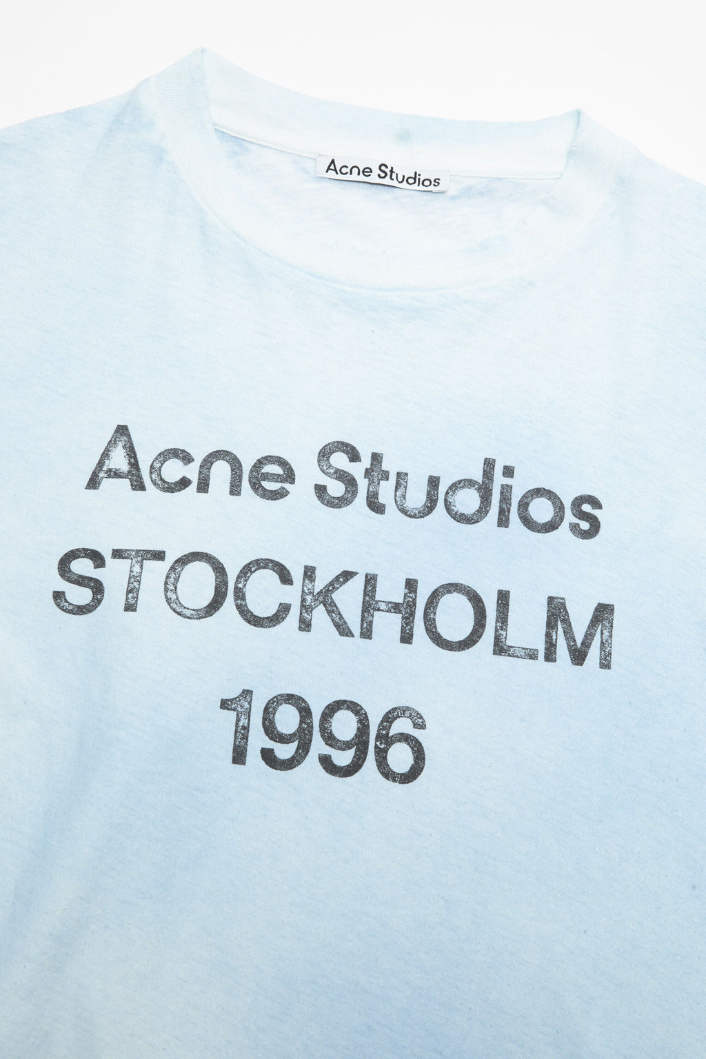 T-Shirt Sprayed Logo – Acne Studios – Bleu