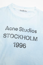 T-Shirt Sprayed Logo – Acne Studios – Bleu