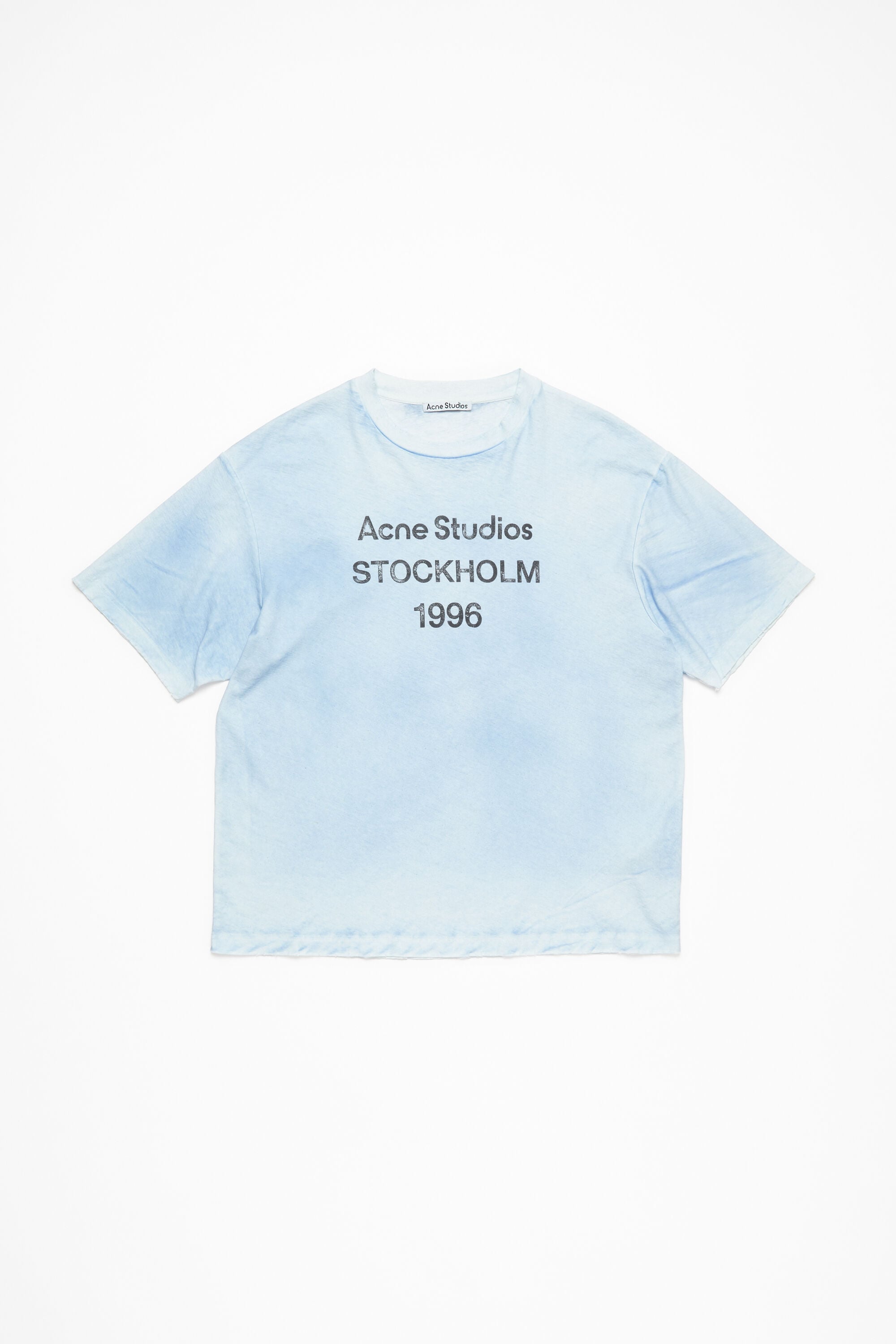 T-Shirt Sprayed Logo – Acne Studios – Bleu