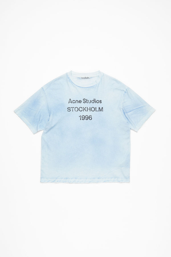 T-Shirt Sprayed Logo – Acne Studios – Bleu