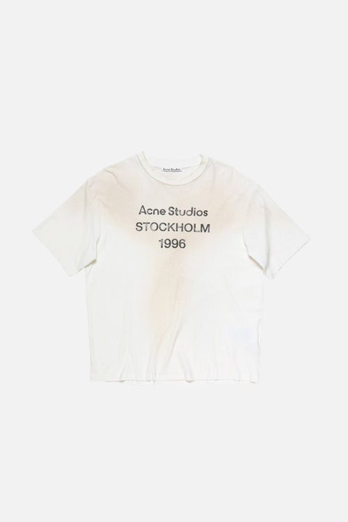 T-Shirt Sprayed Logo – Acne Studios – Blanc