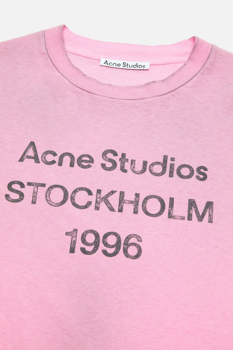 T-Shirt Sprayed Logo – Acne Studios – Rose Bonbon