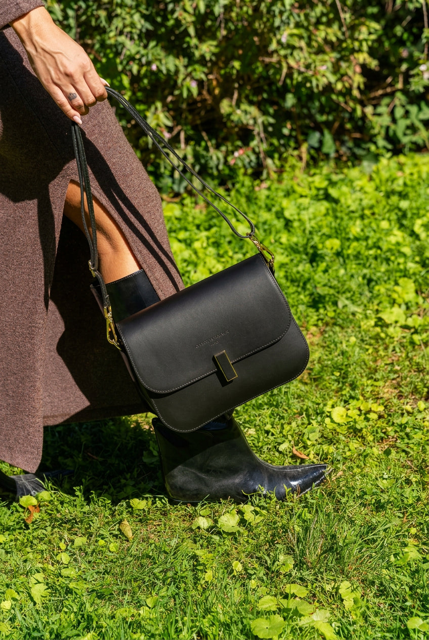 Roma Shoulder Bag - Black
