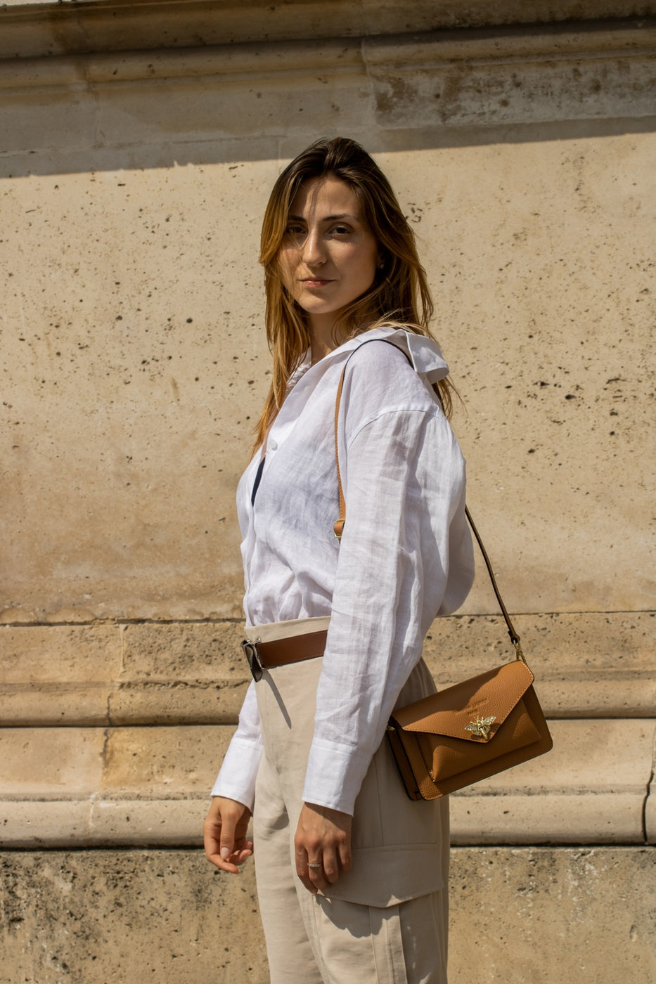 Sac À Bandoulière Roxane - Camel
