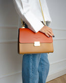 Alysse Shoulder Bag - Camel/Orange