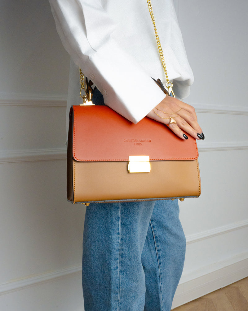 Alysse Shoulder Bag - Camel/Orange