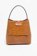 Sac À Main Lola Crocos - Camel