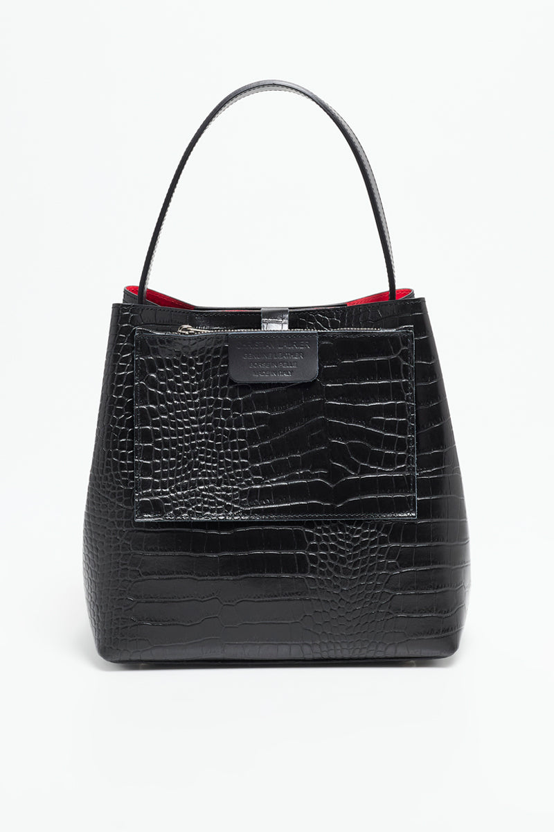 Sac À Main Lola Crocos - Noir