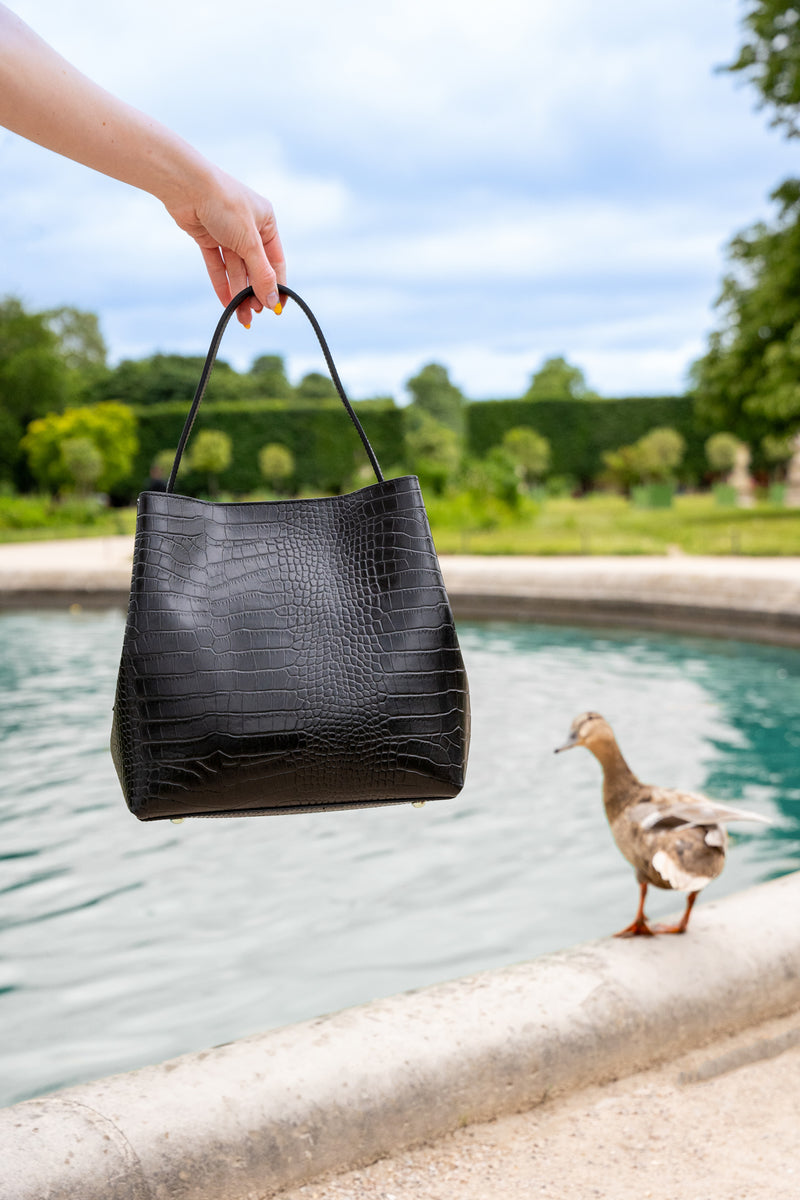Sac À Main Lola Crocos - Noir