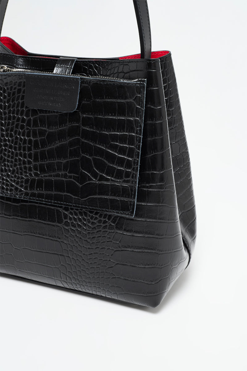 Sac À Main Lola Crocos - Noir