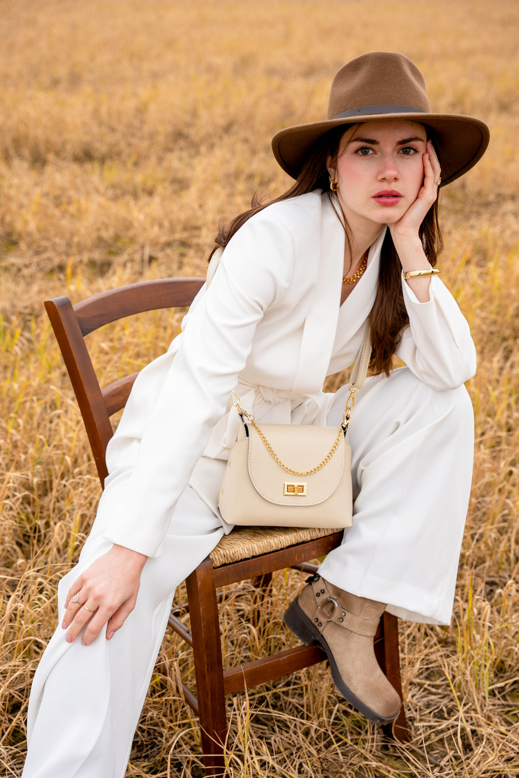 Sac A Bandouliere Zia - Blanc Casse