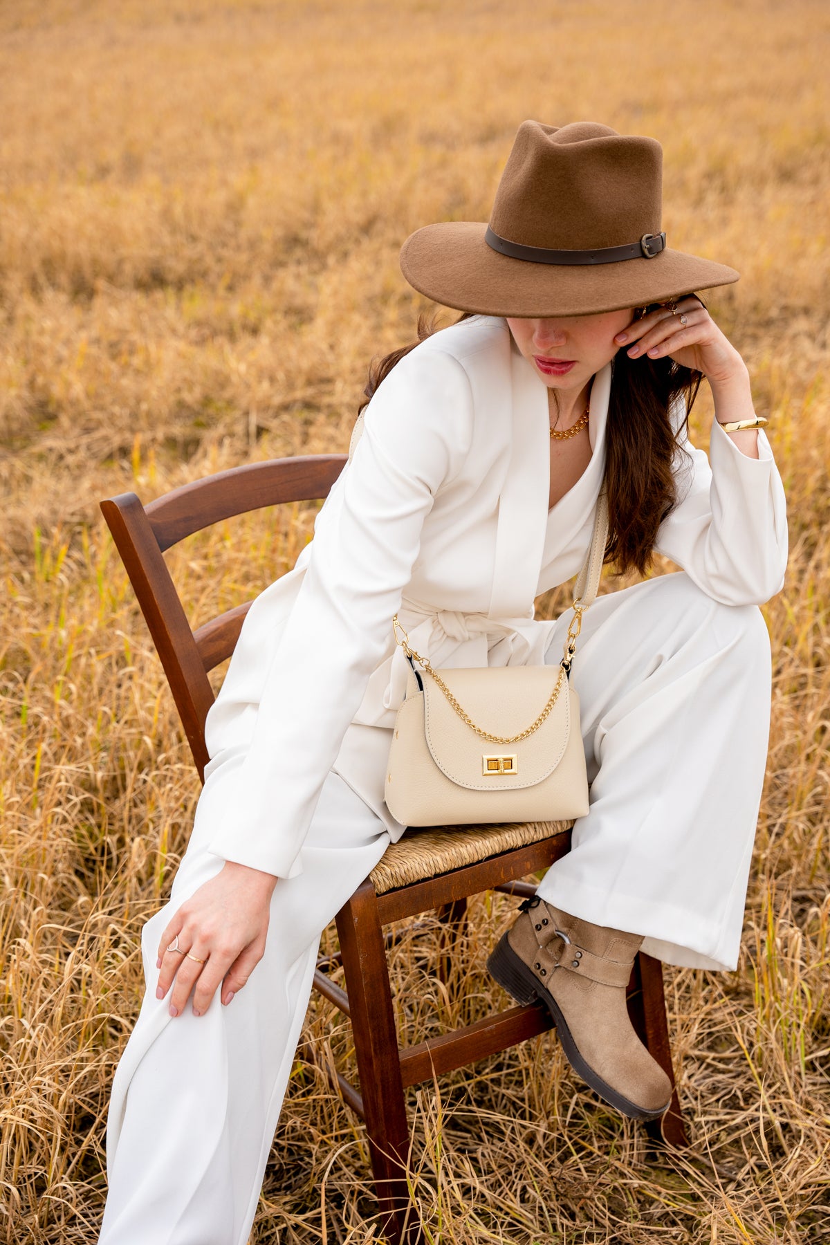 Sac A Bandouliere Zia - Blanc Casse
