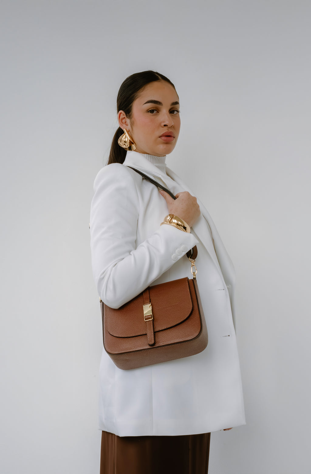 Chloe Shoulder Bag - Brown