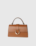 Sac À Bandoulière Katya - Camel + Blanc Casse