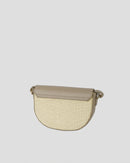 Kena Rafia Shoulder Bag - Light Taupe