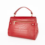 Handtasche Swan Croco - Bordeaux