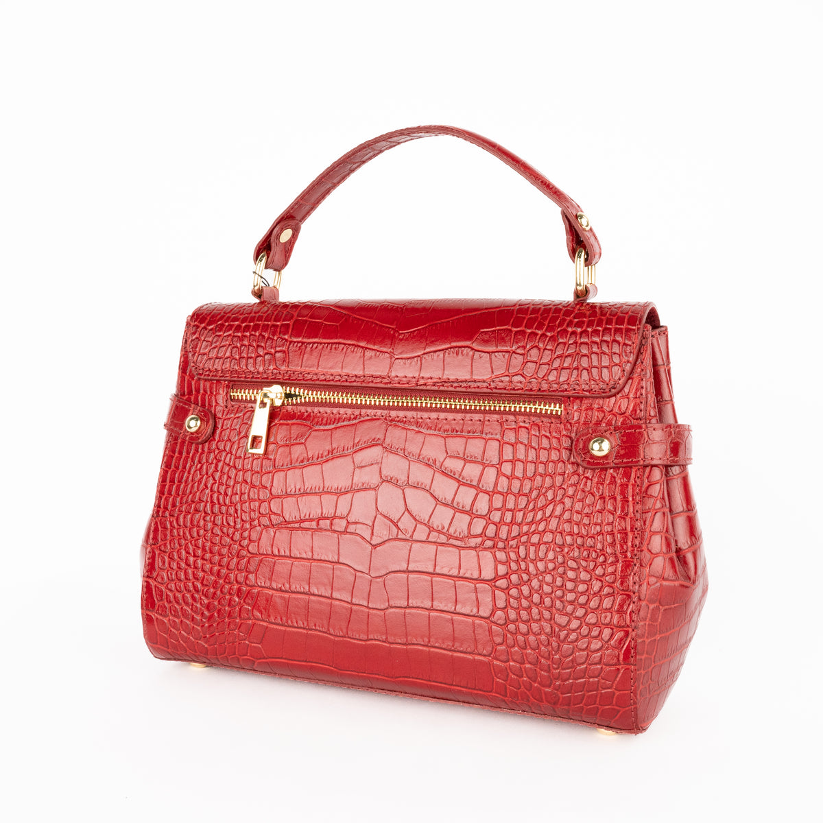 Handtasche Swan Croco - Bordeaux
