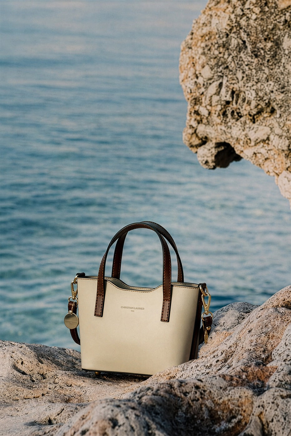 Bolso de Mano Bailey - Blanco Roto/Moca