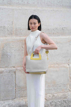 Sac A Bandouliere Capri - Blanc Casse / Jaune