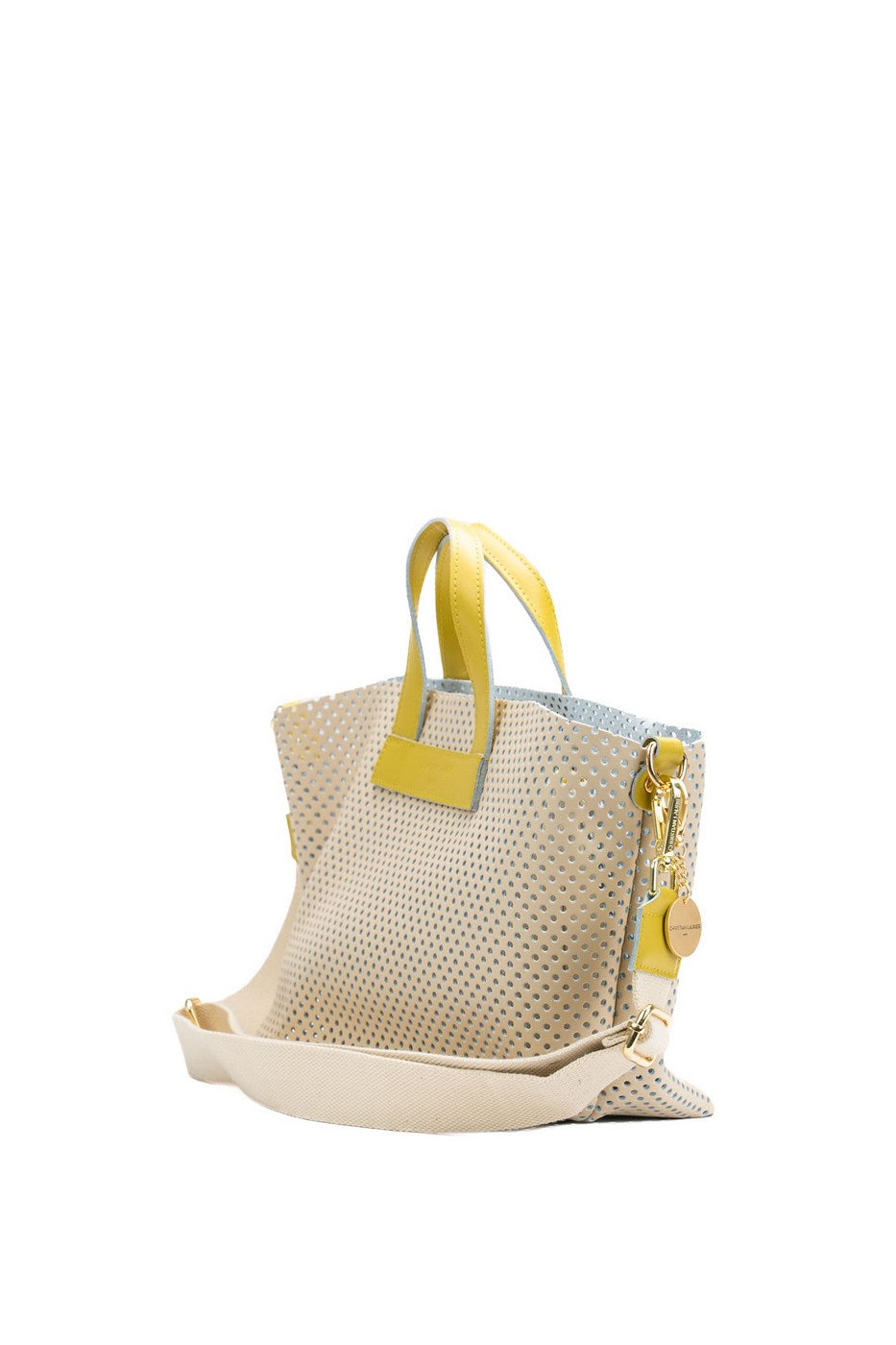 Sac A Bandouliere Capri - Blanc Casse / Jaune