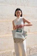 Sac A Bandouliere Capri - Vert / Blanc Casse
