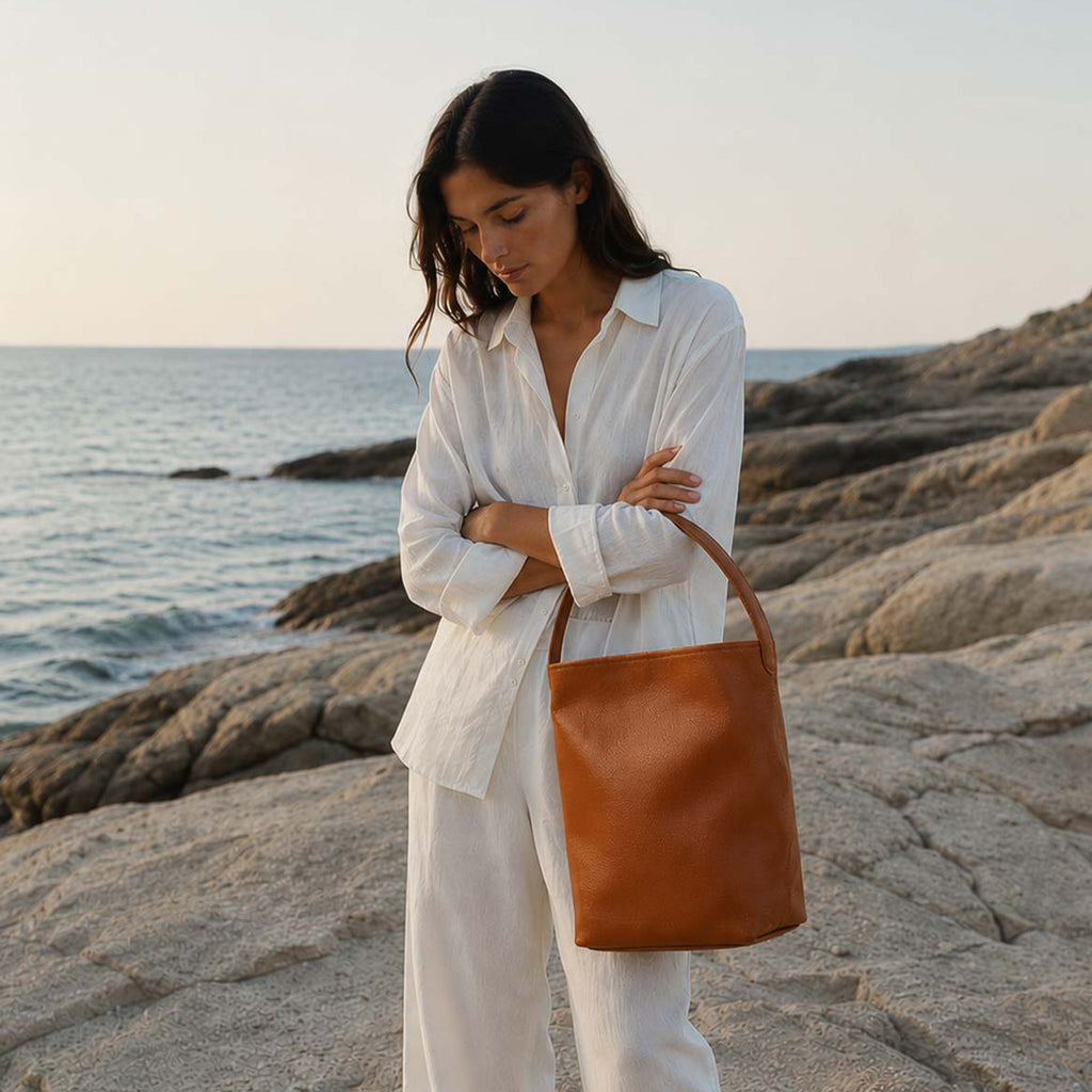 Sac Porte Epaule Dunya - Camel