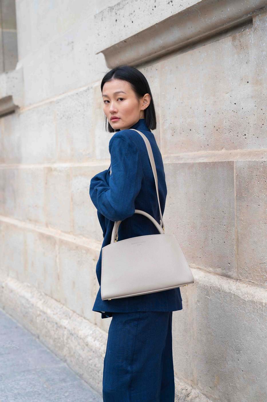 Sac A Bandouliere Horizon - Gris Clair