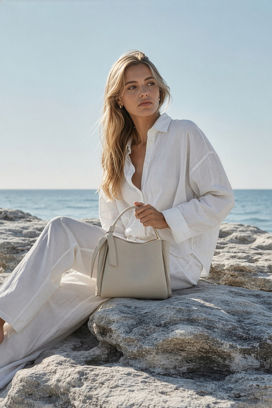 Bolso Bandolera Justina - Blanco Roto
