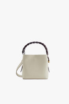 Bolso de Mano Kaia - Blanco Roto/Burdeos