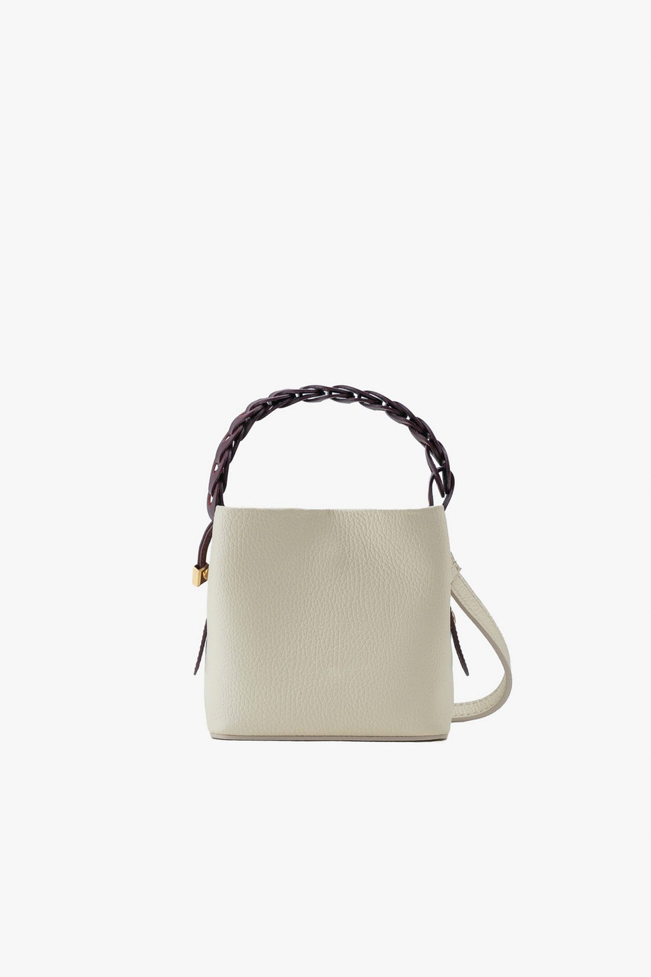 Bolso de Mano Kaia - Blanco Roto/Burdeos