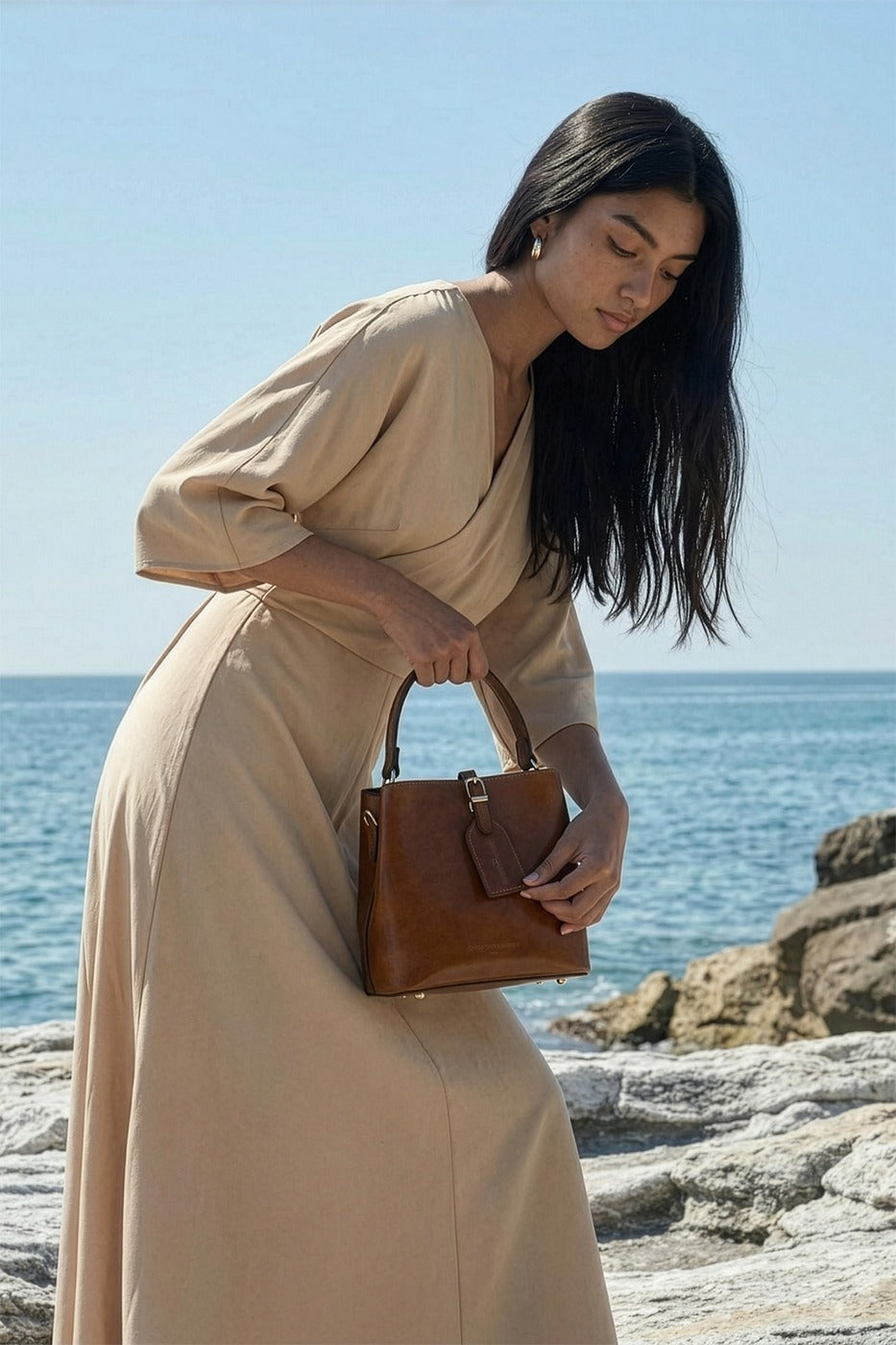 Bolso De Mano Myra - Cognac