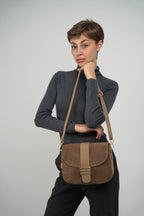 Skuldertaske Noche - Beige