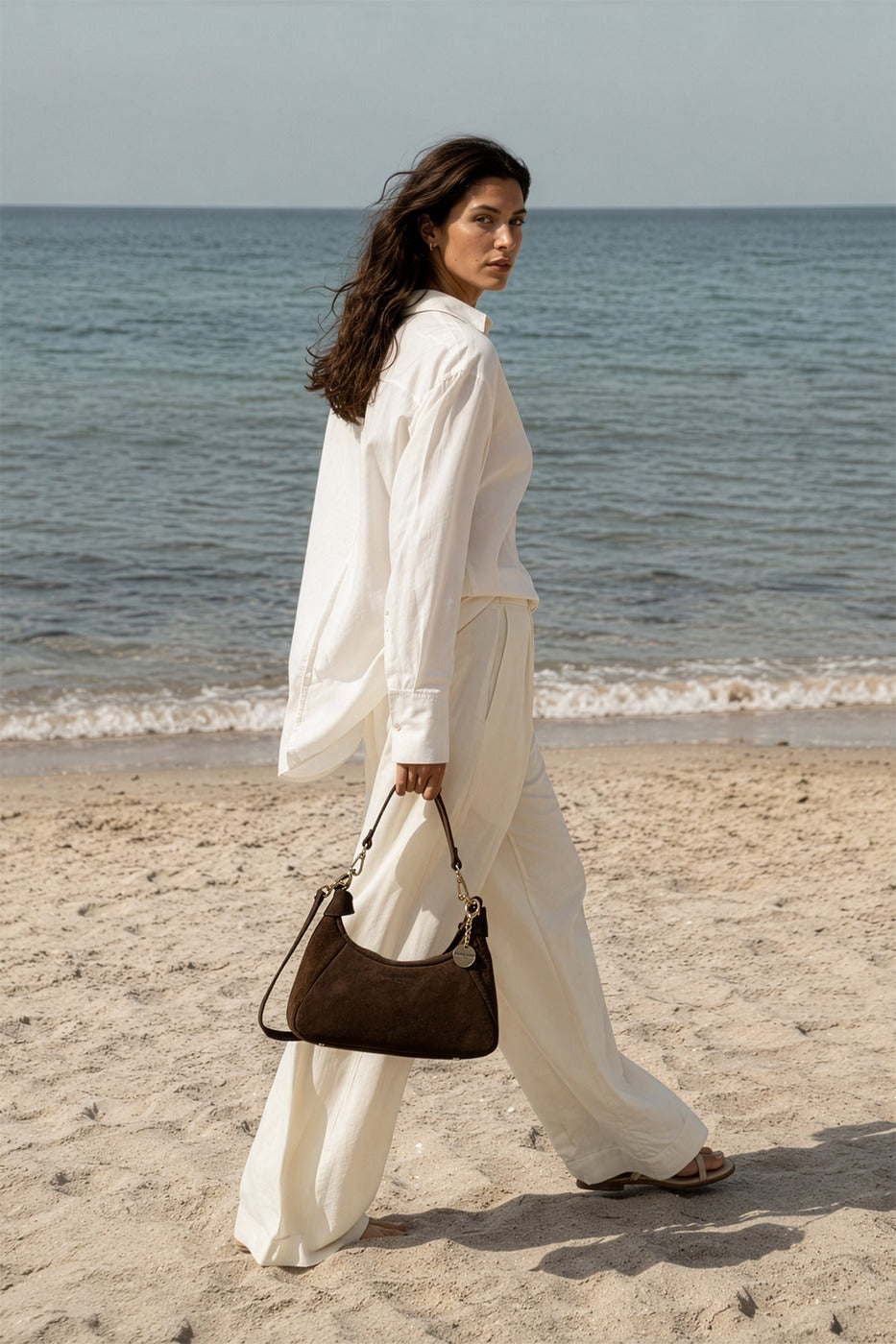 Bolso de Hombro River - Moka