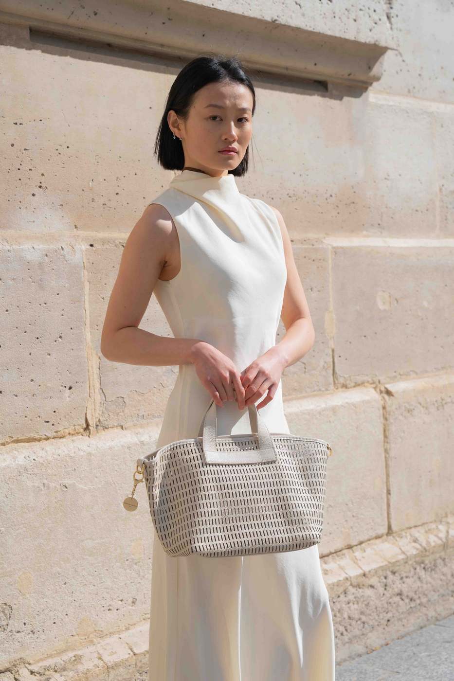 Sac A Bandouliere Soleil - Blanc Casse