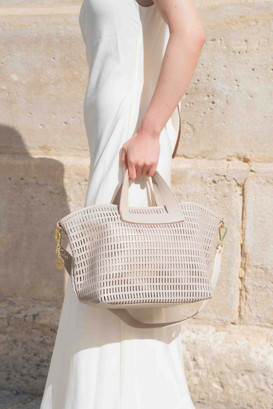 Sac A Bandouliere Soleil - Gris Clair