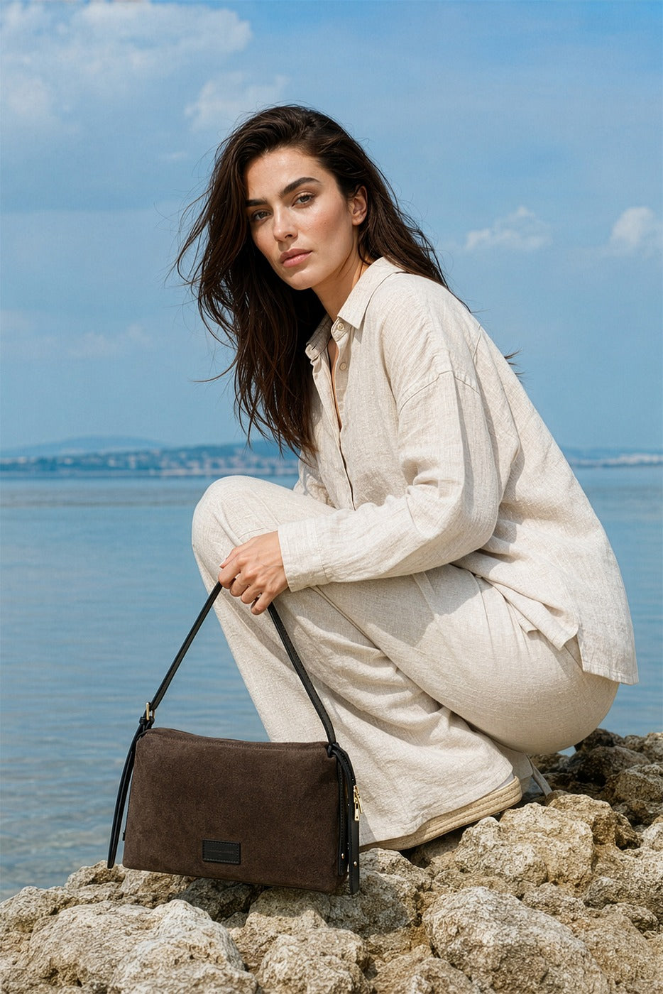 Sac A Bandouliere Yrah - Moka