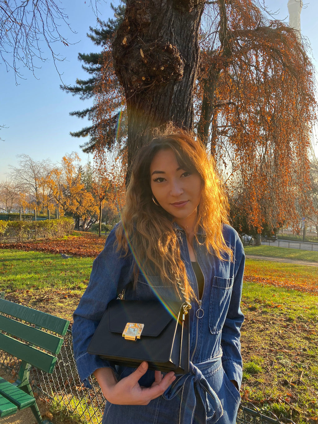 Crossbody-taske Ava - Sort