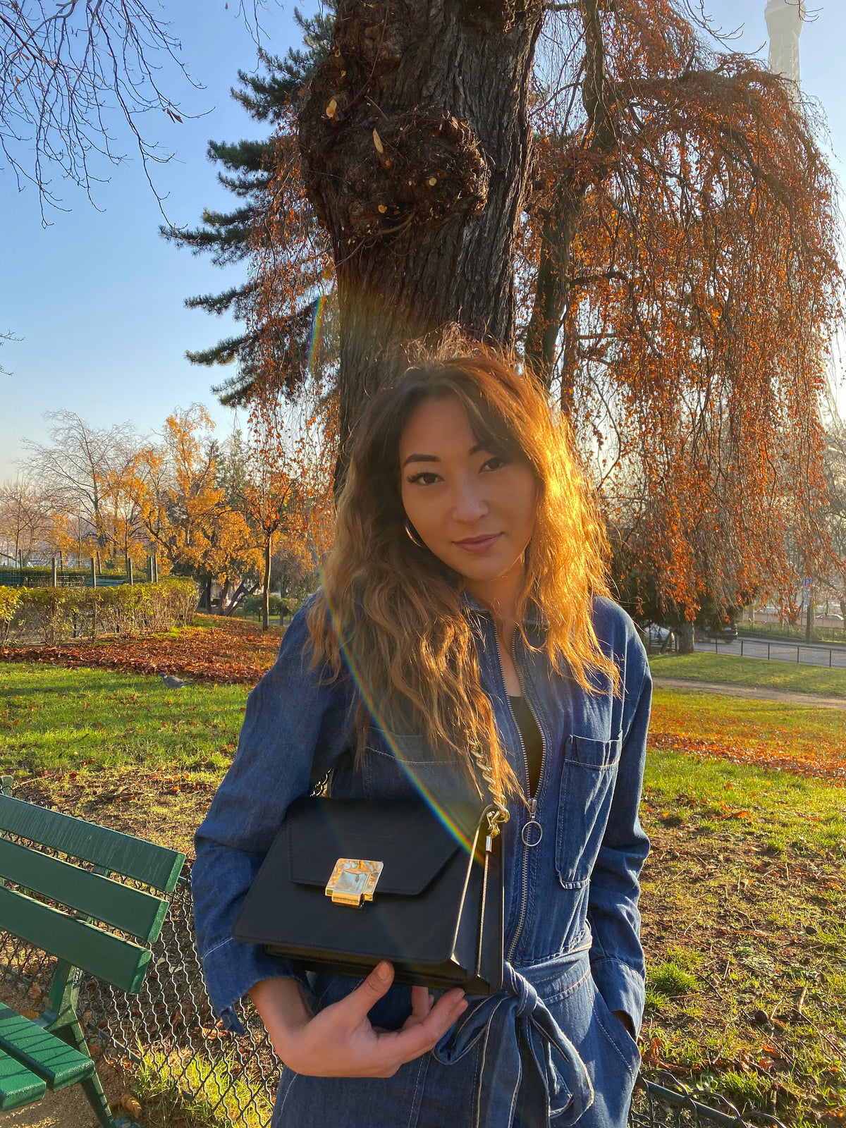Crossbody-taske Ava - Sort