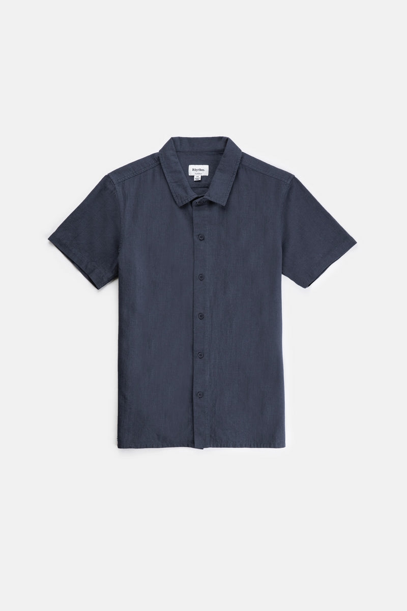 Rhythm - Chemise Classic Linen - Worn Navy - Homme