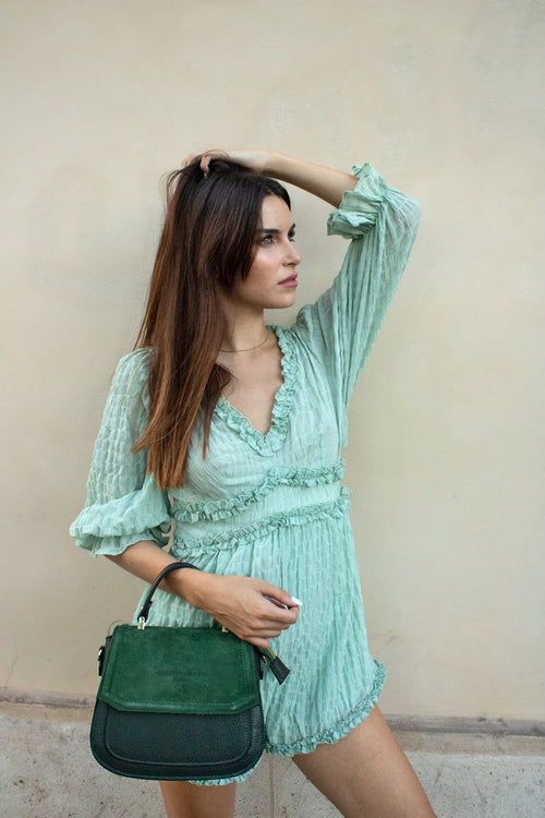 Sac À Bandoulière Lali - Vert Bouteille